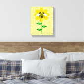 Happy bee Day Birthday Bumblebee Canvas Afdruk (Insitu (Slaapkamer))