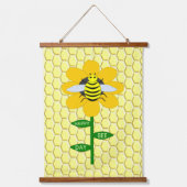 Happy bee Day Birthday Bumblebee Hangend Wandkleed (Voorkant)