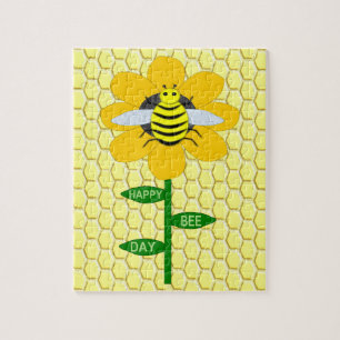 Happy bee Day Birthday Bumblebee Legpuzzel
