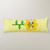Happy bee Day Birthday Bumblebee Lichaamskussen (Voorkant)