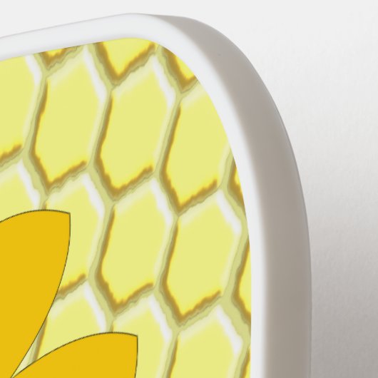 Happy bee Day Birthday Bumblebee Pickleball Paddle (Links Detail)