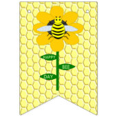 Happy bee Day Birthday Bumblebee Vlaggetjes (Tweede vlag)