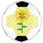 Happy bee Day Birthday Bumblebee Voetbal (Voorkant)