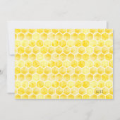 Happy Bee Day Black and Yellow Bee Thema Party Kaart (Achterkant)