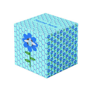 Happy bee Day Boy Blue Birthday Bumblebee Custom Kubus