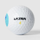 Happy bee Day Boy Blue Birthday Bumblebee Golfballen (Logo)