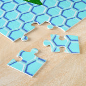 Happy bee Day Boy Blue Birthday Bumblebee Legpuzzel (Zijkant)
