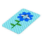 Happy bee Day Boy Blue Birthday Bumblebee Magneet (Linkerzijde)