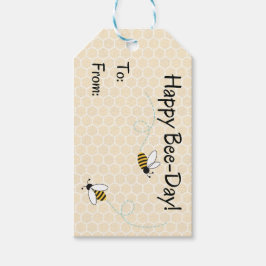 Happy Bee-Day Cadeau Label Cadeaulabel