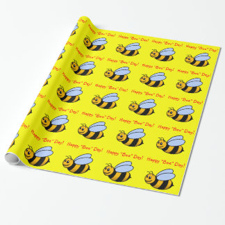 Happy "Bee" Day Gift Wrap Cadeaupapier