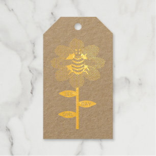 Happy bee Day Girl Pink Birthday Bumblebee Custom Cadeaulabels