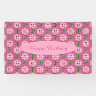 Happy bee Day Girl Pink Birthday Bumblebee Custom Spandoek