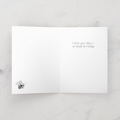 Happy Bee Day Honeycomb Folie Verjaardag Kaart (Binnenlaag)