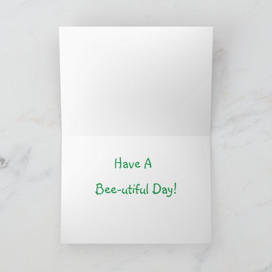 Happy Bee Day Kaart (Binnen)