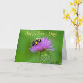 Happy Bee Day Kaart (Gele Bloem)