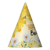 Happy Bee Day Kinder Bijenthema Verjaardag Feesthoedjes (Links)