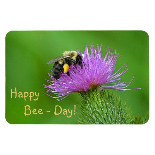Happy Bee Day Magneet (Horizontaal)