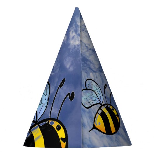 Happy Bee Day met Buzz the Bee, party pet Feesthoedjes (Achterkant)