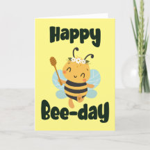 Happy Bee-day met Schattigee bijenkaart