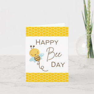 Happy Bee Day - Pun Kaart
