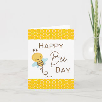 Happy Bee Day - Pun Kaart