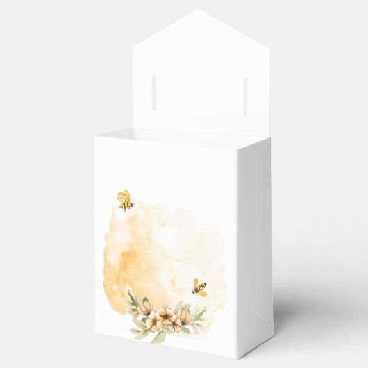 Happy Bee-day Waterverf Verjaardagsfeestgeschenk e Bedankdoosjes (Geopend)