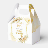 Happy Bee-day Waterverf Verjaardagsfeestgeschenk e Bedankdoosjes (Achterkant)