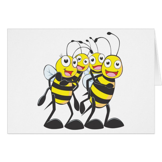 Happy Bee Familie (Voorkant Horizontaal)