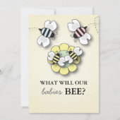 Happy bee Family Baby Gender Reopenbaare Display C Kaart (Voorkant)