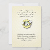 Happy bee Family Twins Gender onthullen Baby showe Kaart (Achterkant)