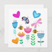 Happy Bee Garden Kaart (Voorkant / Achterkant)