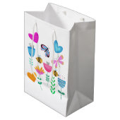 Happy Bee Garden Medium Cadeauzakje (Voorkant Gekanteld)