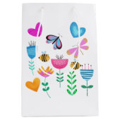 Happy Bee Garden Medium Cadeauzakje (Voorkant)