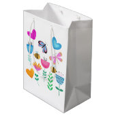 Happy Bee Garden Medium Cadeauzakje (Achterkant Gekanteld)