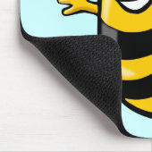 Happy Bee - Gepersonaliseerd Muismat (Hoek)