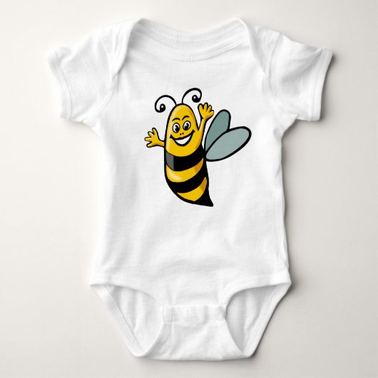 Happy Bee - Gepersonaliseerd Romper (Voorkant)