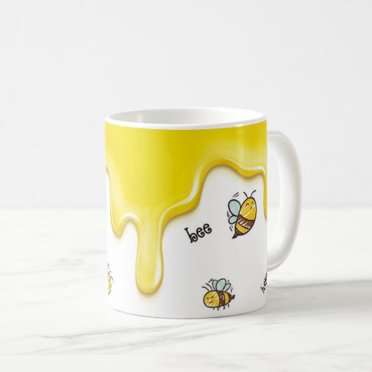 Happy bee, Jollibee-Tasse, fröhliche Tasse, Koffiemok (Voorkant rechts)