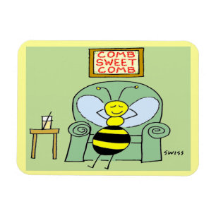 Happy Bee Large Magnet Magneet