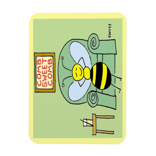 Happy Bee Large Magnet Magneet (Verticaal)