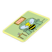 Happy Bee Large Magnet Magneet (Linkerzijde)