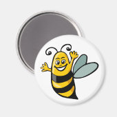 Happy Bee Magneet (Voorkant / Achterkant)