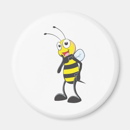 Happy Bee Magneet (Voorkant)