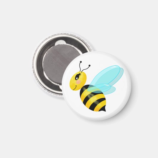 Happy bee magneet (Voorkant / Achterkant)