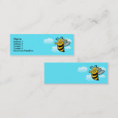 Happy Bee Mini Visitekaartje (Voorkant / Achterkant)