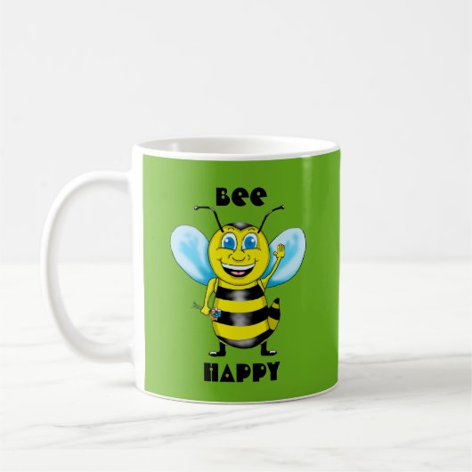 Happy bee-Mok Koffiemok (Links)