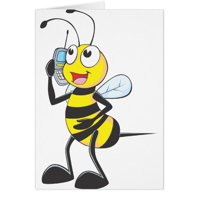 Happy Bee op telefoon (Voorkant)