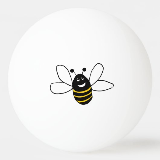 Happy Bee Ping Pong Ball (Achterkant)
