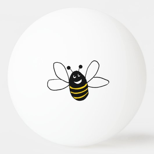 Happy Bee Ping Pong Ball (Voorkant)