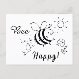 Happy Bee Postcard Briefkaart