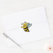 Happy Bee Ronde Sticker (Envelop)